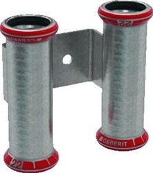 GEBERIT MAPRESS C-STAAL 2X SOK MET BEUGEL 22 MM 22981