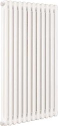 DRL MULTICOLOM 2 KOLOMS LEDENRADIATOR HOOGTE 750 MET 18 LEDEN WIT RAL 9010 320718
