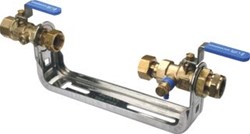 RAMINEX GWA-SET GEINTEGREERDE WATERMETER AANSLUITSET RECHT 1BIX1BI 260MM QN3.5 WARTELS 1 1/4 KIWA 70011