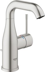 GROHE ESSENCE NEW WASTAFELMENGKRAAN M-SIZE TREKWASTE EENGREEPS 1-GATS 174MM HOOGTE 116MM UITLOOP DRAAIBAAR SUPERSTEEL 23462DC1