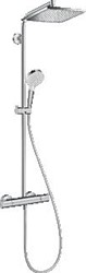 HANSGROHE CROMETTA E 240 SHOWERPIPE 1JET ECOSMART 9 L/MIN CHROOM 27281000