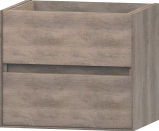 WAVEDESIGN PESCARA WASTAFELONDERBOUWKAST 60 CM 2 LADEN SOFTCLOSE GREY OAK