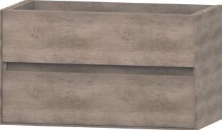 WAVEDESIGN PESCARA WASTAFELONDERBOUWKAST 90 CM 2 LADEN SOFTCLOSE GREY OAK
