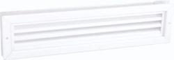 NEDCO DEURVENT.ROOSTER 455X106 WIT,ALUMINIUM 64000100