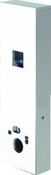 WISA XS VARIOTRONIC BEPLATINGSSET INBOUWELEMENT GLAS (BXDXH) 464X70X1450MM TOEPASSING WANDCLOSET DIKTE 8MM MET BEVESTIGINGSSET MET BOVENPLAAT MET GATENPATROON MET ZIJPLATEN 8050482501