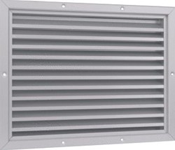NEDCO ALU.GEVELROOSTER 400X300 MET VASTE LAMELLEN