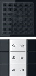 JUNG AUDIO BINNENSTATION MODULAIR LS ZWART SIAILS6SW