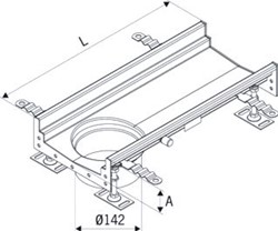 ACO ROOSTERGOOT 125/155 SPIE L=1000MM 409708