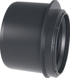 WAVIN SITECH+ INZETVERLOOP KORT EXC ZWART 90X50 3804209050