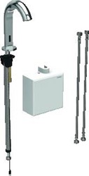 GEBERIT ELEKTRONISCHE KRAAN INFRAROOD ZELFSLUITEND 1-GATS 3/8 BATTERIJ MESSING VOORSPONG 128MM CHROOM-LOOK 116.163.21.1