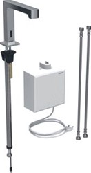 GEBERIT ELEKTRONISCHE KRAAN INFRAROOD ZELFSLUITEND 3/8 NETVOEDING MESSING VOORSPONG 153MM CHROOM-LOOK 116.172.21.1