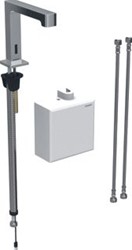 GEBERIT ELEKTRONISCHE KRAAN INFRAROOD ZELFSLUITEND 1-GATS 3/8 MESSING VOORSPONG 153MM CHROOM-LOOK 116.176.21.1