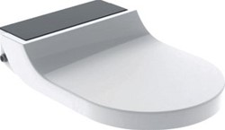 GEBERIT AQUACLEAN CLOSETZITTING VOOR TUMA COMFORT DOUCHEWC VOOR PLAATSING OP BESTAANDE CLOSETS GLAS ZWART 146270SJ1