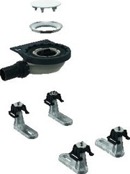 GEBERIT RUWBOUWSET DOUCHEPLAAT SETAPLANO WATERSLOT 30 MM 4 POTEN:D 40 154.020.00.1