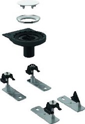 GEBERIT RUWBOUWSET DOUCHEPLAAT SETAPLANO DOOR VLOER 4 POTEN: D50MM 154.030.00.1