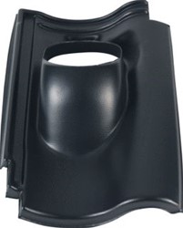 UBBINK DOORVOERPAN 131 MM 1-PANS DE NIEUWE HOLLANDER 25-45° KUNSTSTOF ZWART 0170305