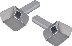 ANJO HOEKKIEZELBAK LINKS 45° ALUMINIUM 60X100 L=200 457271L