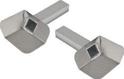 ANJO HOEKKIEZELBAK LINKS 45° ALUMINIUM 60X100 L=330 457371L