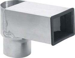 ANJO STADSUITLOOP ALUMINIUM MET EPDM/PVC 80 60X100MM 457810