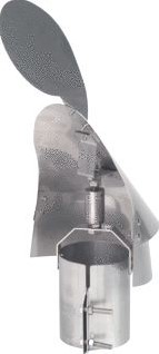 ANJO WINDKAP GEK INCL. KLEMBAND RVS 80 MM 458080