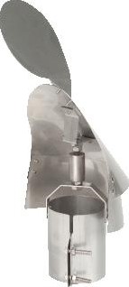 ANJO GEK WINDKAP RVS 110MM INCLUSIEF KLEMBAND 458110