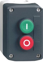 SCHNEIDER ELECTRIC HARMONY XAL-D DRUKKNOPKAST FUNCTIE START / STOP 22MM DONKERGRIJS