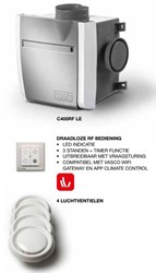 VASCO VENTILATIE FANBOX. BESTAANDE UIT C400 BASIC RF LE VENTILATIE BOX DRAADLOZE BEDIENING EN 4 LUCHTVENTIELEN 5413754802786