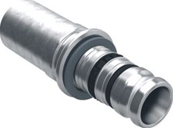 GEBERIT MEPLA RVS OVERGANGSNIPPEL NAAR MAPRESS 16 15 601.510.00.5