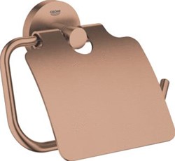 GROHE ESSENTIALS TOILETROLHOUDER MET DEKSEL ROND WAND 1-GATS METAAL WARM SUNSET GEBORSTELD 40367DL1