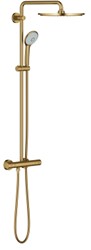 GROHE EUPHORIA SYSTEEM 310 DOUCHETHERMOSTAAT MET DOUCHESYSTEEM WAND TWEEGREEPS 2-GATS 150MM HART COOL SUNRISE GEBORSTELD 26075GN0