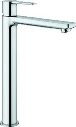 GROHE LINEARE NEW WASTAFELMENGKRAAN XL-SIZE EENGREEPS 1-GATS 313MM HOOGTE GLAD 181MM UITLOOP VAST SUPERSTEEL 23405DC1