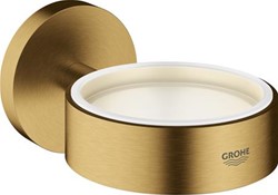 GROHE ESSENTIALS GLAS-/ ZEEPSCHAAPHOUDER ROND WAND 1-GATS METAAL COOL SUNRISE GEBORSTELD 40369GN1