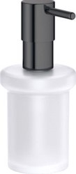 GROHE ESSENTIALS ZEEPDISPENSER 160ML VULHOEVEELHEID METAAL/GLAS HARD GRAPHITE 40394A01