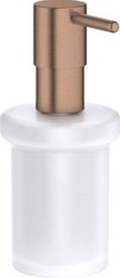 GROHE ESSENTIALS ZEEPDISPENSER 160ML VULHOEVEELHEID METAAL/GLAS WARM SUNSET GEBORSTELD 40394DL1