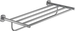 GROHE ESSENTIALS HANDDOEKREK ROND WAND 1X ETAGE 2-GATS 550MM FUNCTIONEEL SUPERSTEEL 40800DC1
