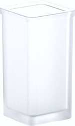 GROHE SELECTION CUBE RESERVE GLAS VOOR TOILETBORSTELHOUDER RECHTHOEKIG GLAS 40867000