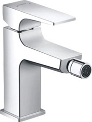HANSGROHE METROPOL EENGREEPS BIDETMENGKRAAN 100 MET PUSH OPEN AFVOERGARNITUUR CHROOM 32520000