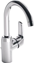 HANSA PINTO 1-GATS WASTAFELKRAAN MET 120° DRAAIBARE UITLOOP 14.8CM MET WASTE CHROOM 45102283