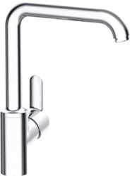 HANSA PRIMO 1-GATS KEUKENKRAAN MET ZIJBEDIENING MET 150° DRAAIBARE UITLOOP 19.2CM CHROOM 49202203
