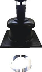 PANFLEX SCHOORSTEENDAKKAP HR COMPLEET INOX QA CONCENTRISCH RVS D60MM 207.064.01.02