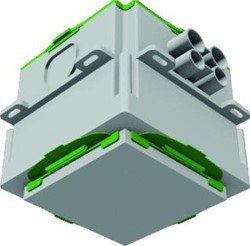 FERMACELL PLAAT 8 GECOMBINEERDE BUISINVOERINGEN VOOR GLADDE EN FLEXIBELE BUIS 4X16/4X19MM BUISSTOP EN TREKONTLASTING MAX 15W LED