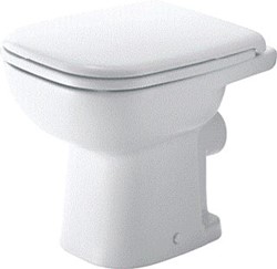 DURAVIT STAAND TOILET 48CM 6,0 L VOOR VARIABELE WATERTOEVOER VLAKSPOEL INCL. BEVESTIGING AFVOER HORIZONTAAL MET HYGIENEGLAZE WIT 21090920002