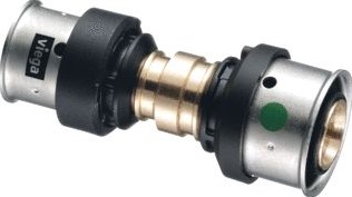 VIEGA SMARTPRESS BRONS VERLOOPKOPPELING SC PERS 20X16MM 729776