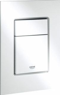 GROHE SKATE COSMOPOLITAN S BEDIENINGSPLAAT MECHANISCH TWEEKNOPS 172 X 130MM (LXB) KUNSTSTOF ALPINE WIT 37535SH0