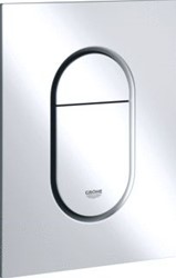 GROHE ARENA COSMOPOLITAN S BEDIENINGSPLAAT MECHANISCH TWEEKNOPS 172 X 130MM (LXB) KUNSTSTOF MAT CHROOM 37624P00