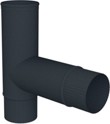 COX GEELEN ROOKGASAFVOER T-STUK BLAUW GEGLOEID T-STUK 90º 125MM 106125