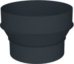 COX GEELEN ROOKGASAFVOER 2-DELIG VERLOOPSTUK BLAUW GEGLOEID VERLOOPSTUK 98-111MM 105002