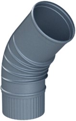 COX GEELEN ROOKGASAFVOERBOCHT ALU DUNWANDIGE ROOKGASAFVOERBOCHT 45º 150MM NEN 7203 285150