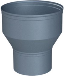 COX GEELEN ROOKGASAFVOERVERLOOPSTUK VERGROTEND ALU DUNWANDIG VERLOOPSTUK VERGROTEND 90-100MM NEN 7203 296012
