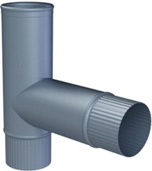 COX GEELEN ROOKGASAFVOER T-STUK ALU DUNWANDIG T-STUK 90° 100MM NEN 7203 286100